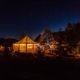 Clear Century Tent At Night