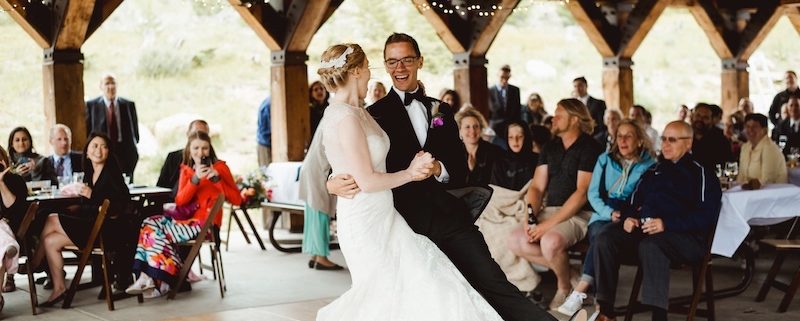 wedding rentals-Birch Dance Floor & Mahogany Padded Chairs