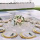 Tablescape With Deco Flatware, Napa Glassware & Gold Charger Plates - rent silverware for wedding