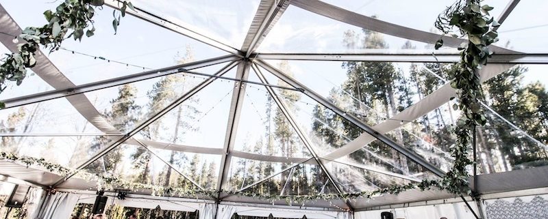 Clear Top NaviTrac Wedding Tent