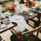 Farm Table & Cross Back Chairs With Wooden Strata Floor