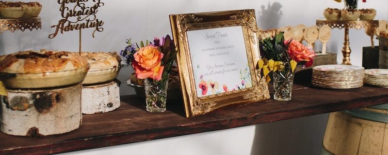 Rustic Whiskey Barrel Dessert Table