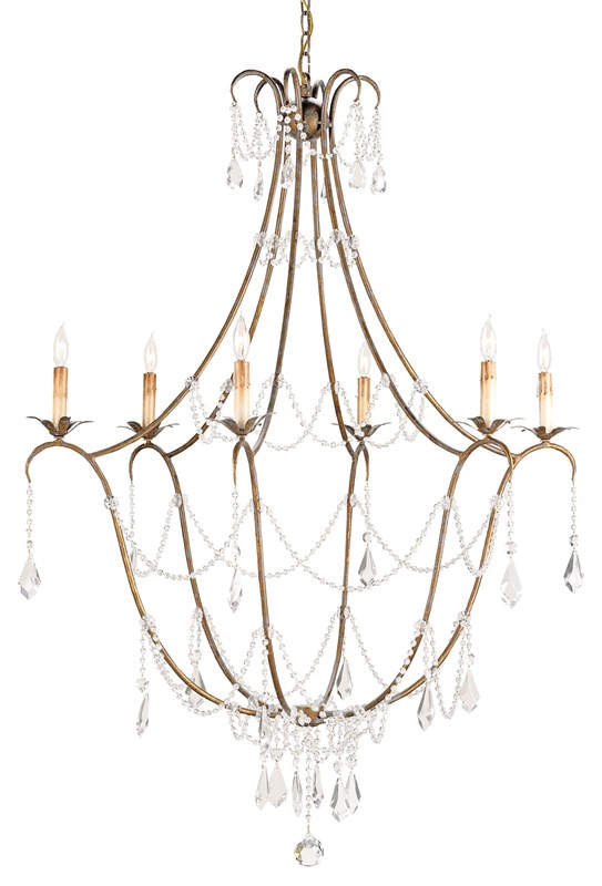 Gold Crystal Chandelier